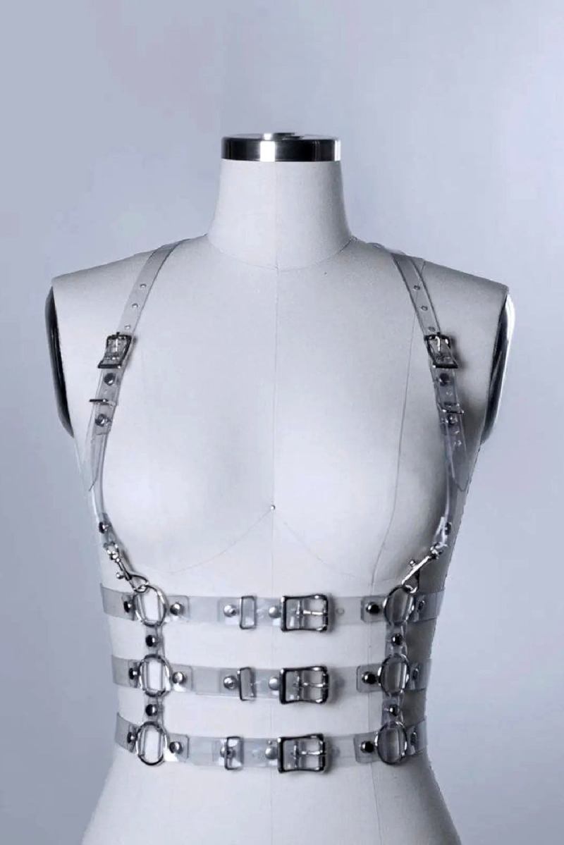 Transparent Chest Harness Hot Girl's Lingerie  Top Wear Sexy Accessories Plus Size Lingerie