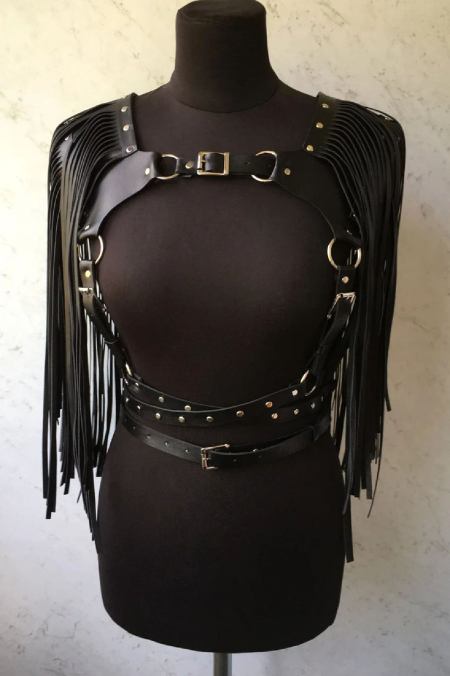Gothic Style Chest Waist Harness Belt