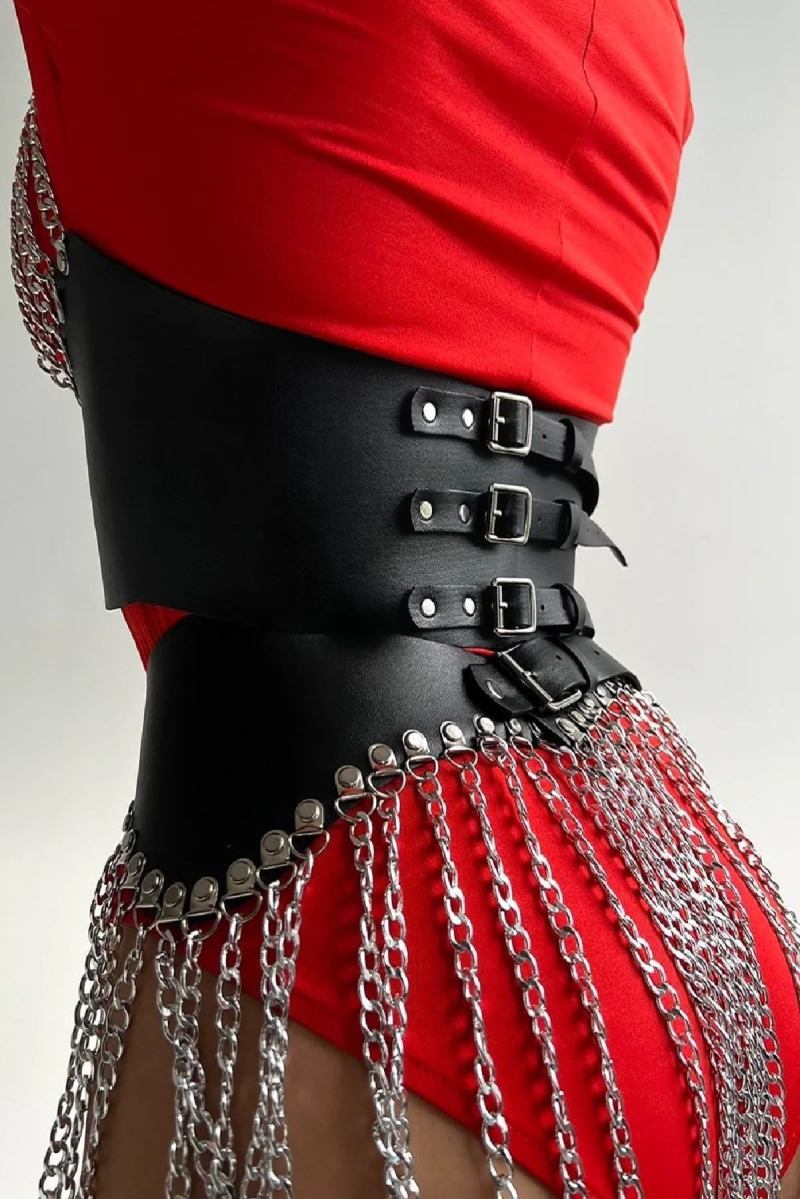 Chain Leather Women Harness  Sexy Wear Chain Body Accessory Women's Underwear