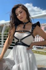Women's Chest and Waist Harness with Choker