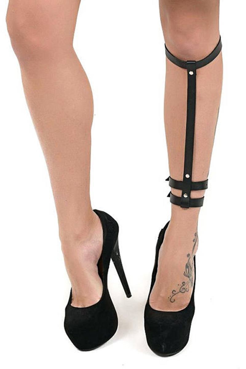 Leather Chest & Leg Harness Set - Feet  Fantasy -  Girl Style -  Lingerie -  Gear