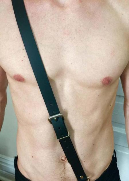 Men's Sexy Leather Cross Belt