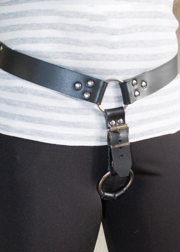 Men's Special Area Leather Harness