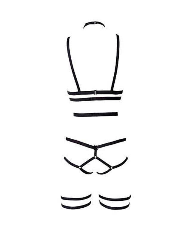 String- Bra Garter Harness Set