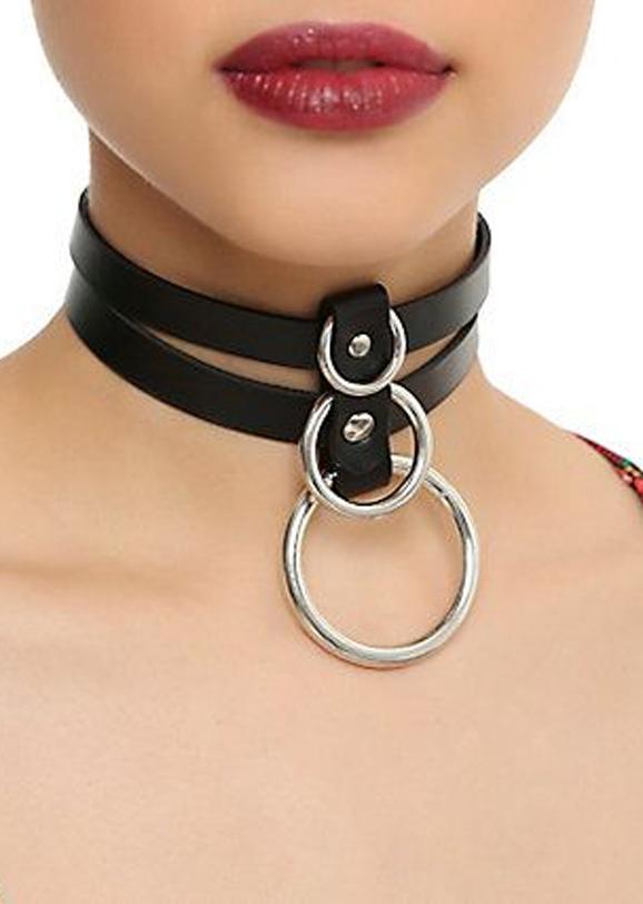 Three Rings Neck Harness Collar