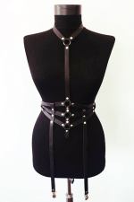 Women's Chest Gothic Leather Harness