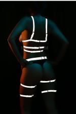 Women's Underwear Reflective Harness Garter Set - Reflector Sexy Clubwear - Bright in Night Club