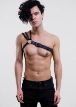 Sexy Men's Fantasy Clothing with 3 Rows on the Shoulder