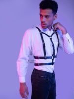 Stylish Men's Leather Chest Harness
