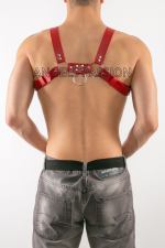 Leather Over Chest Sexy Men's Harness
