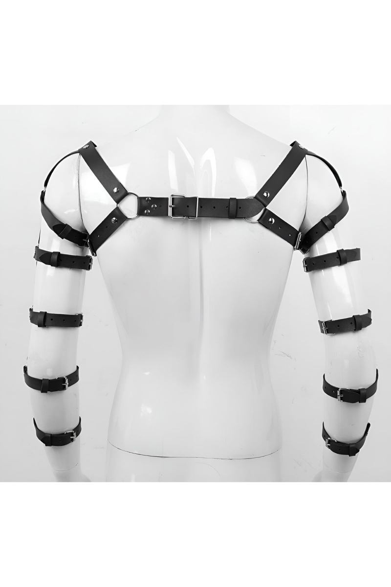 Men's Arm and Shoulder Harness Sexy Men's Fancy Leather Clothing