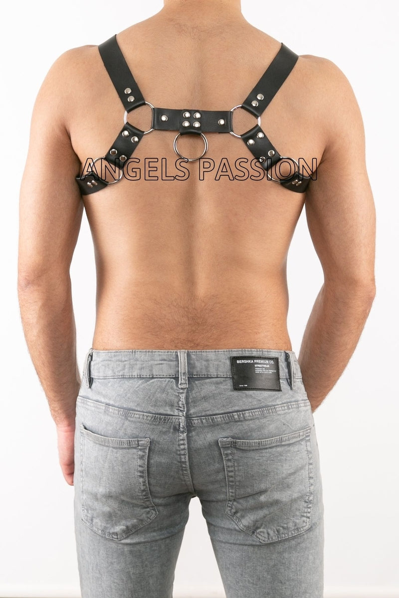 Fancy Men's Clothing Leather Harness