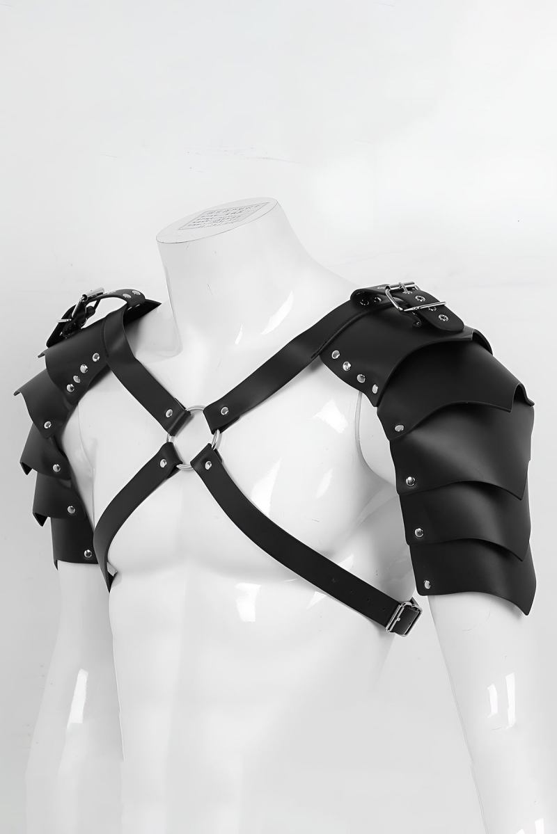 Stylish Men's Harness Costume Gladiator Men's Costume with Two Shoulders Wing Detail